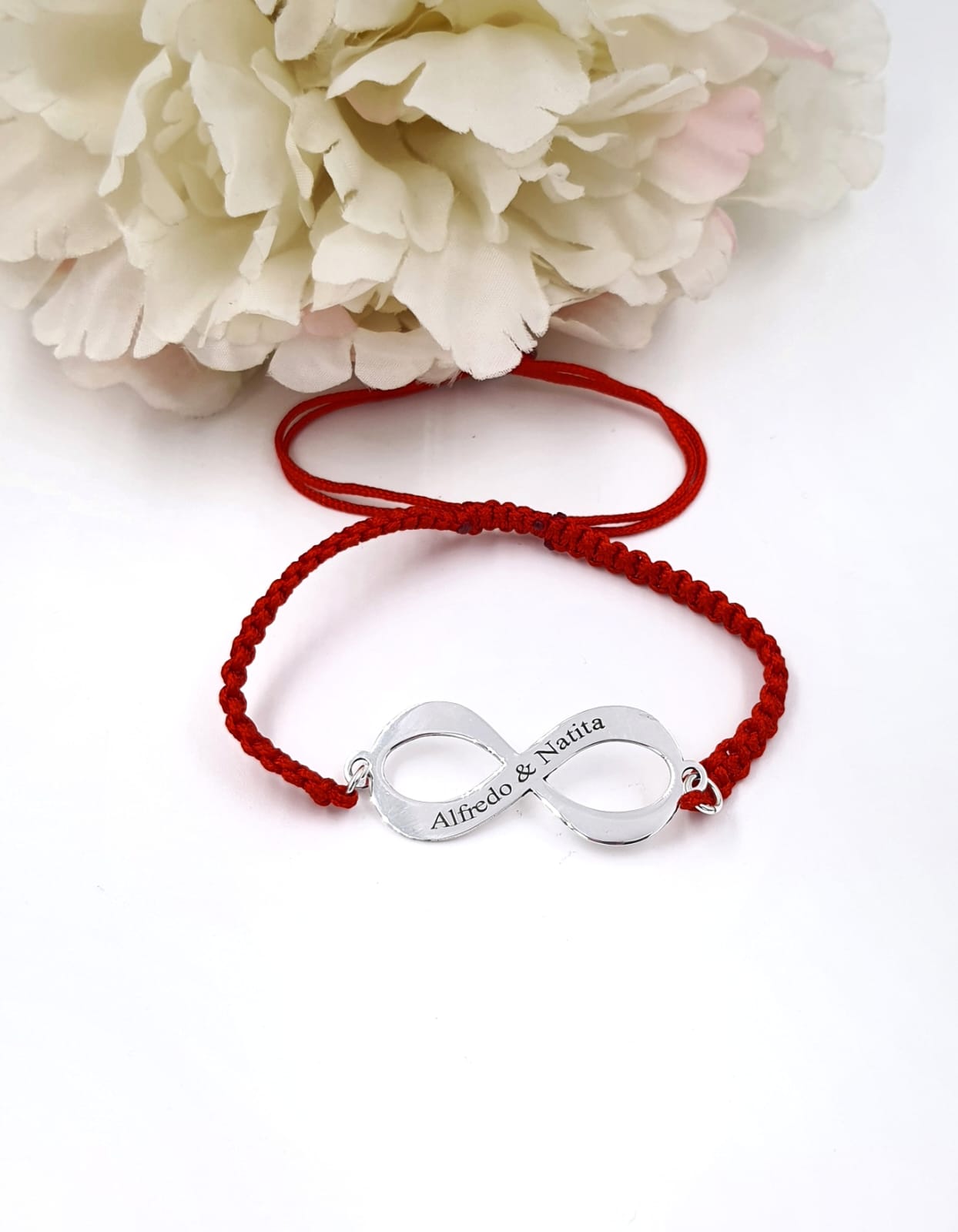 Pulsera protección infinito plata