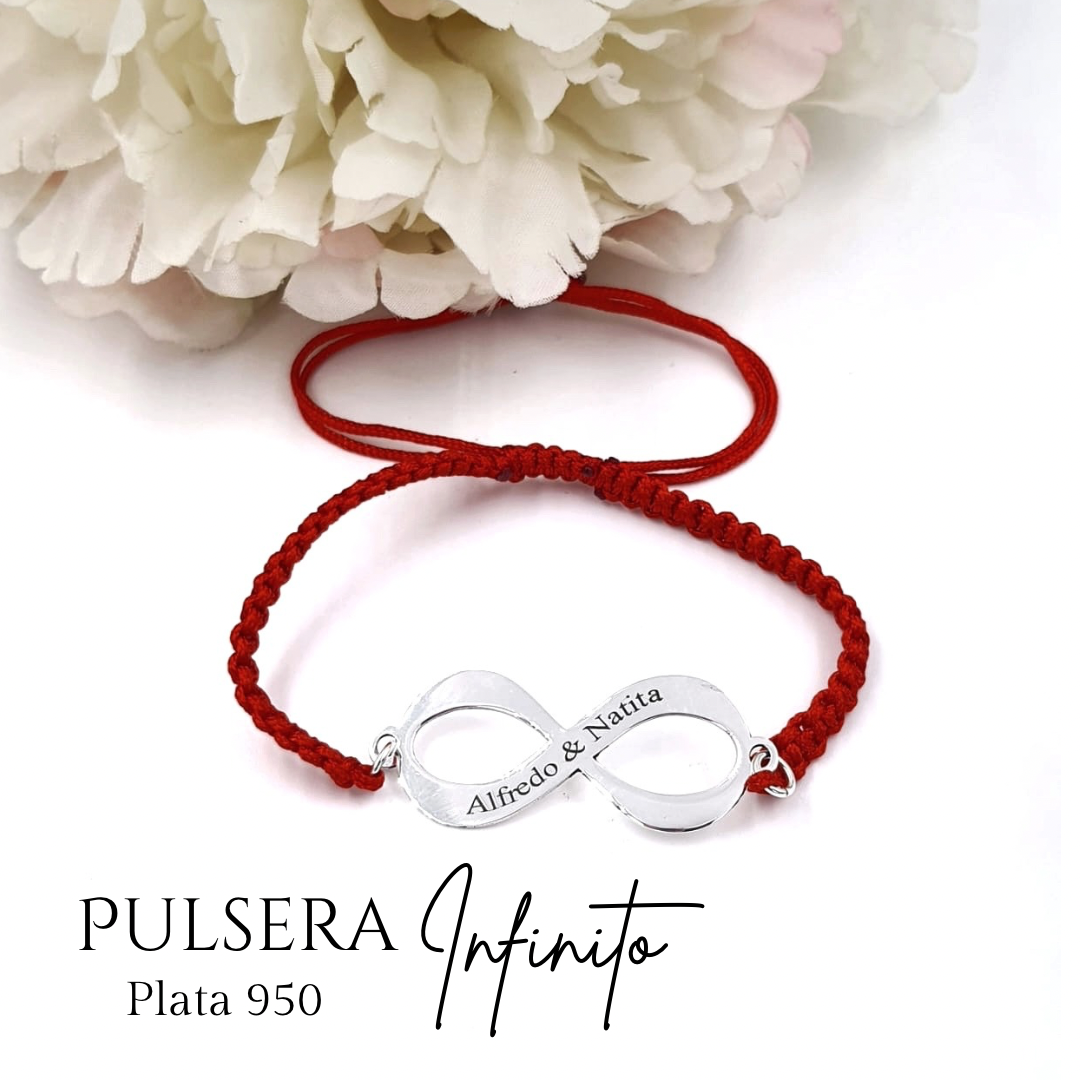 Pulsera protección infinito plata