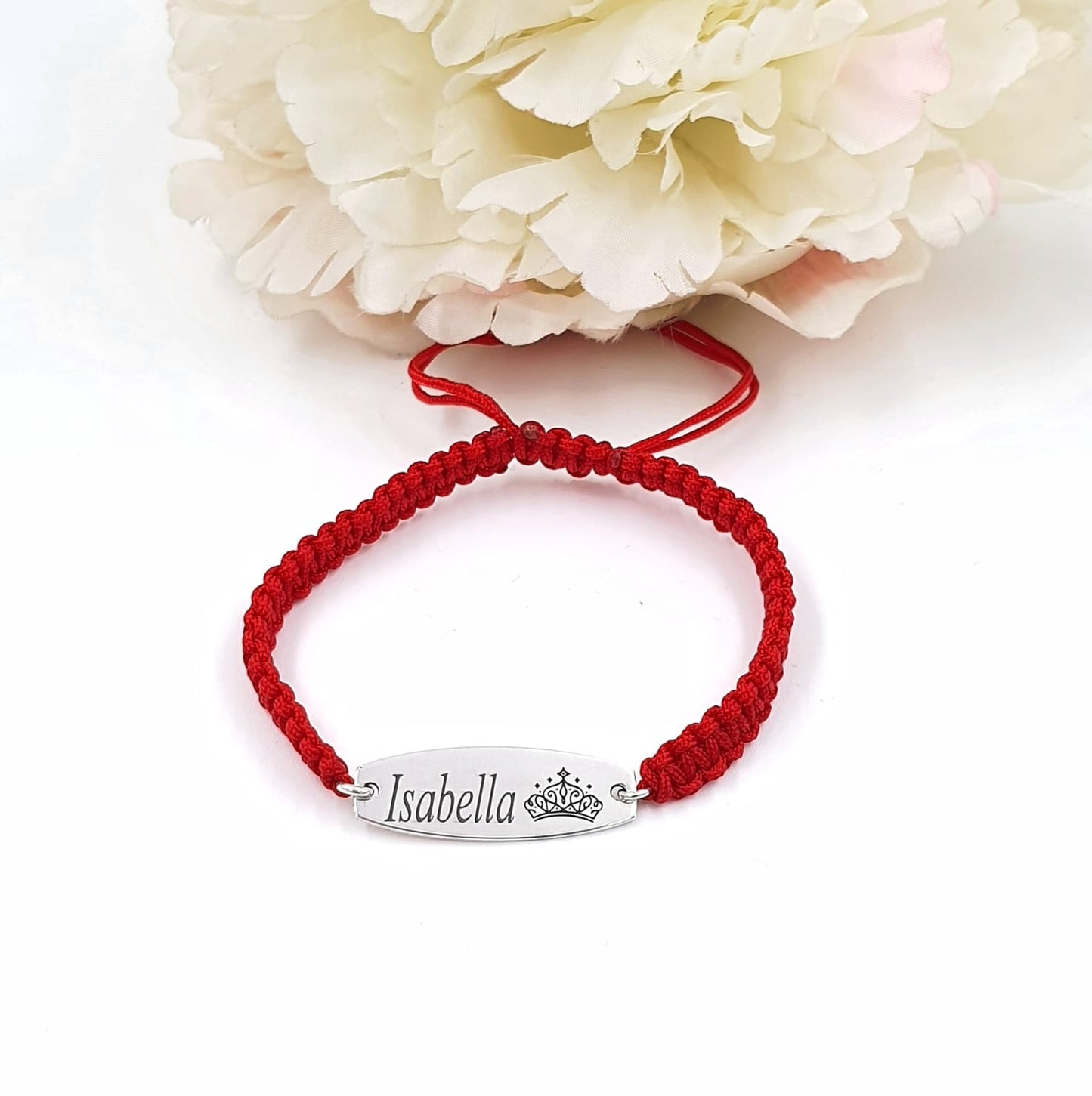 pulsera protección personalizada bebé o nino/a plata