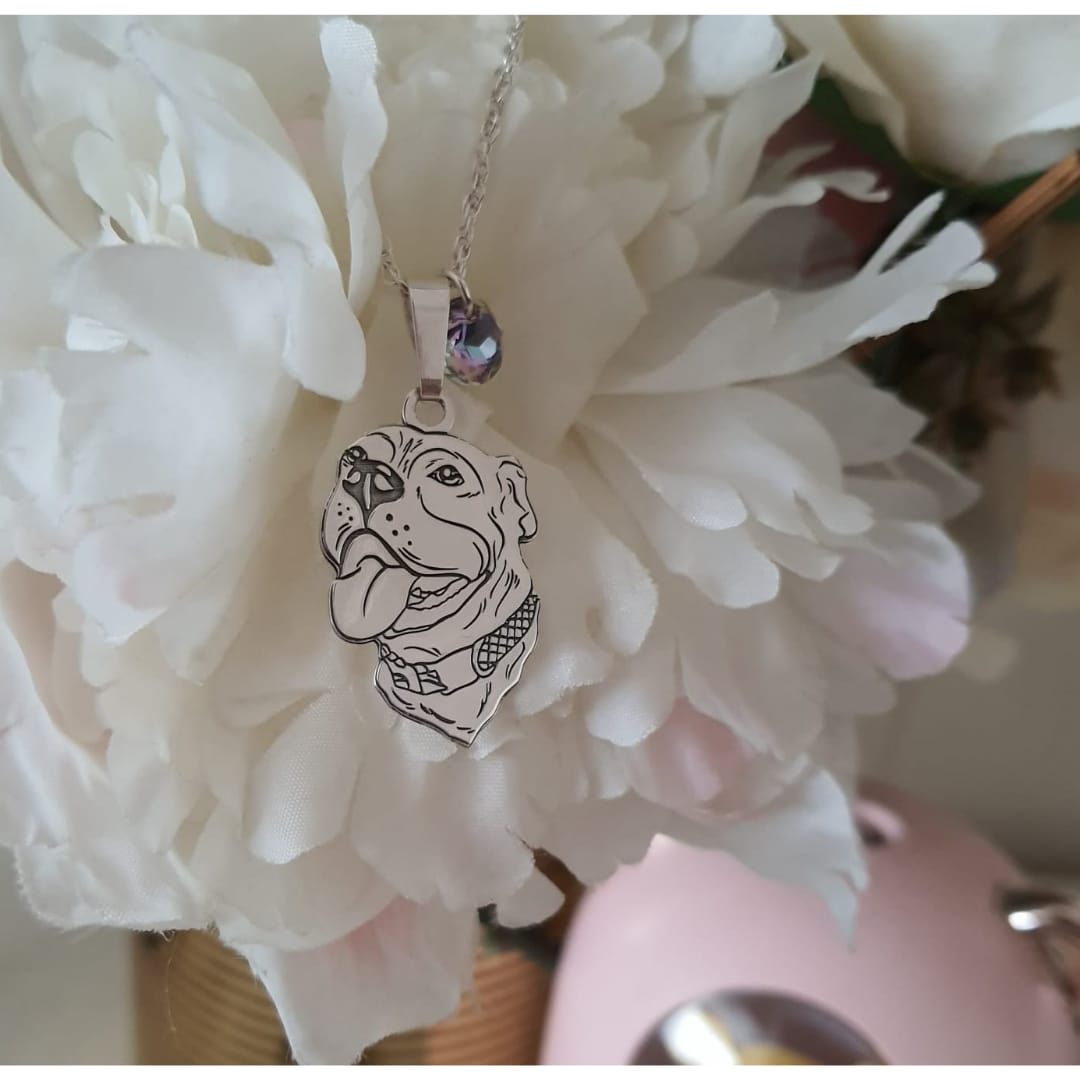 Collar LineArt Personalizado en plata