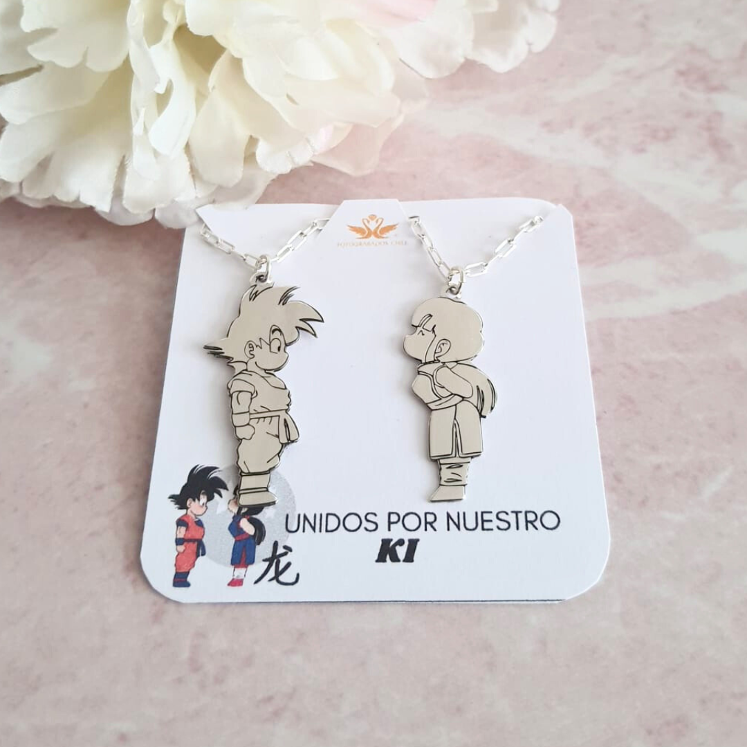 Set collar Gokú y Milk