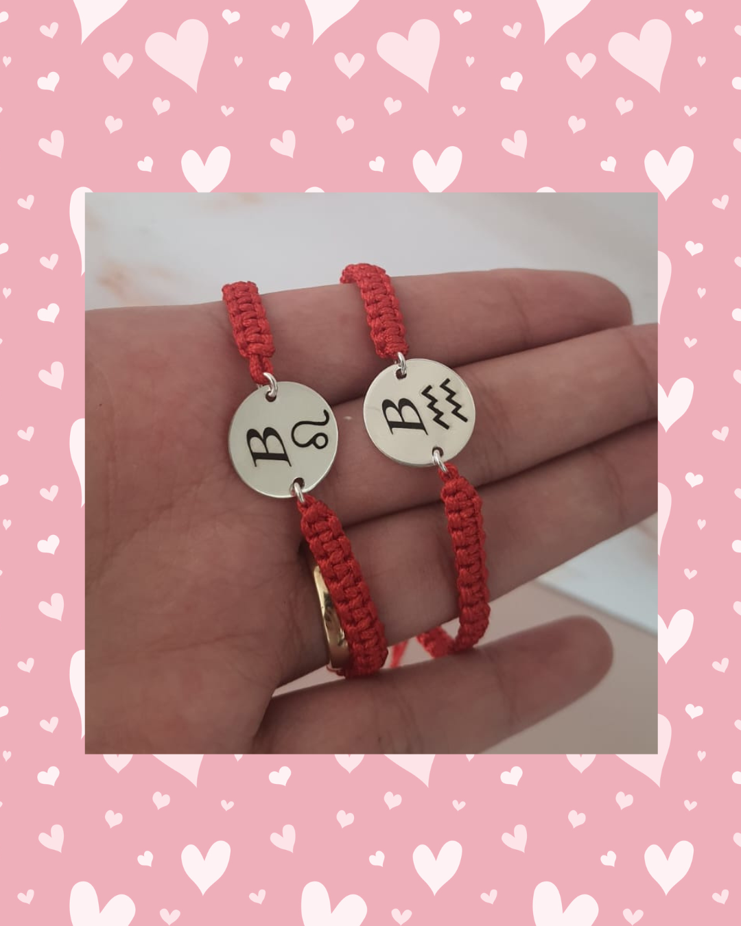 Set pulseras parejas tu y yo plata 950
