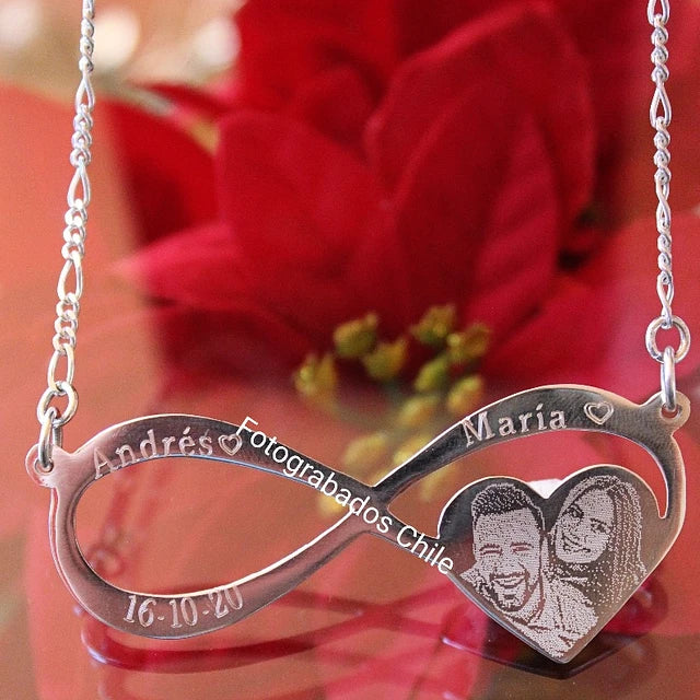 Collar Infinito fotograbado