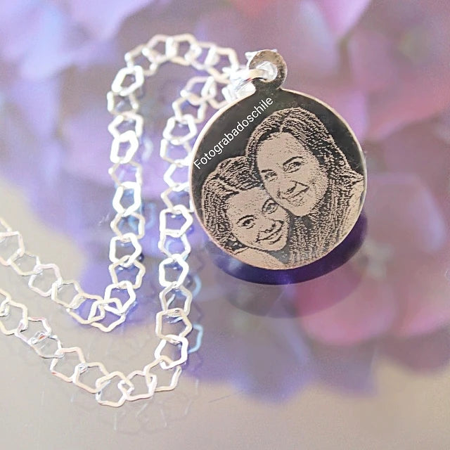 Fotograbado Disco mediano + cadena Penta 50cm