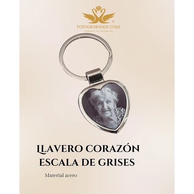 Llavero corazón color