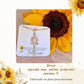 Collar personalizado Girasol plata 950
