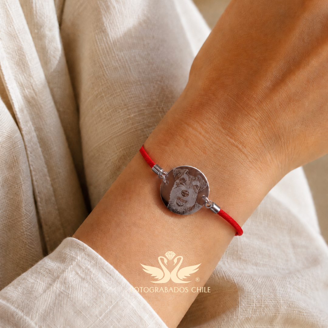 Pulsera Fotograbado Capri Acero
