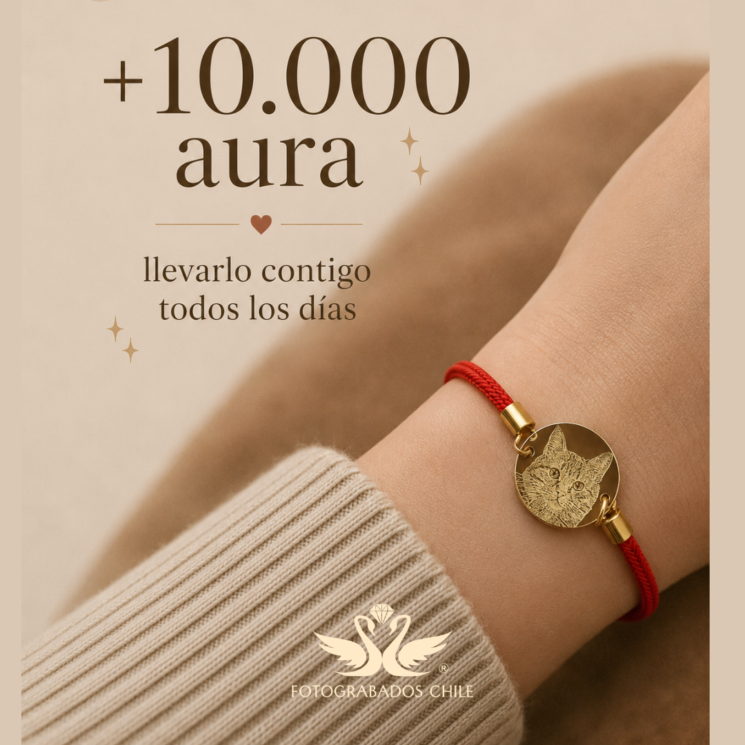 Pulsera fotograbado Capri Acero dorado