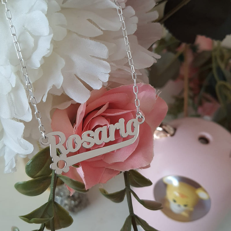 Nombres personalizados en plata