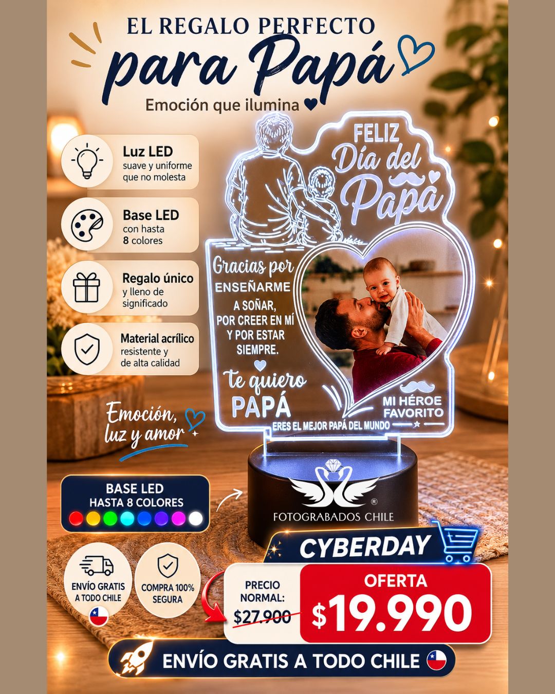 Lámpara led Nórdica