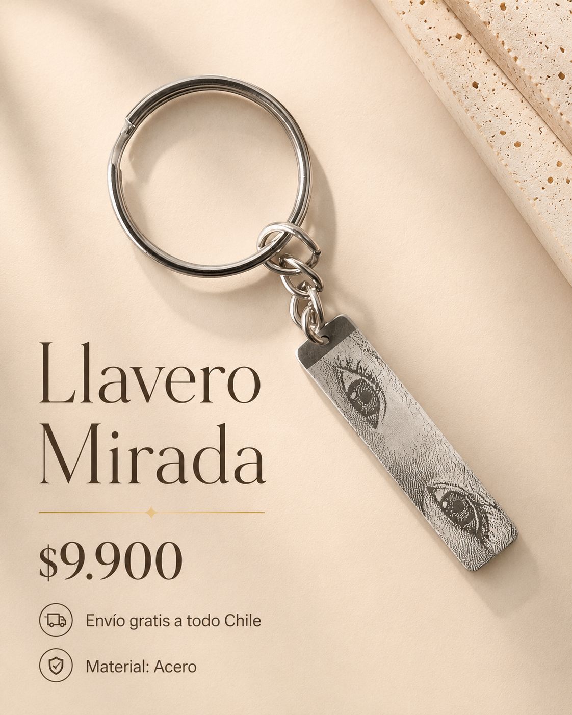 Llavero Mirada Acero