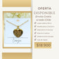 Collar corazón Acero Dorado