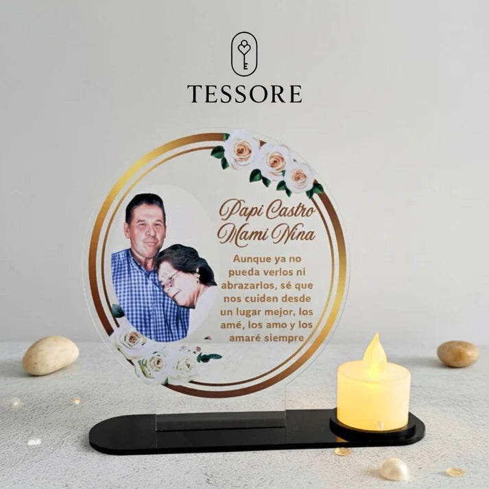 ✨ Galvano Aurora con vela led