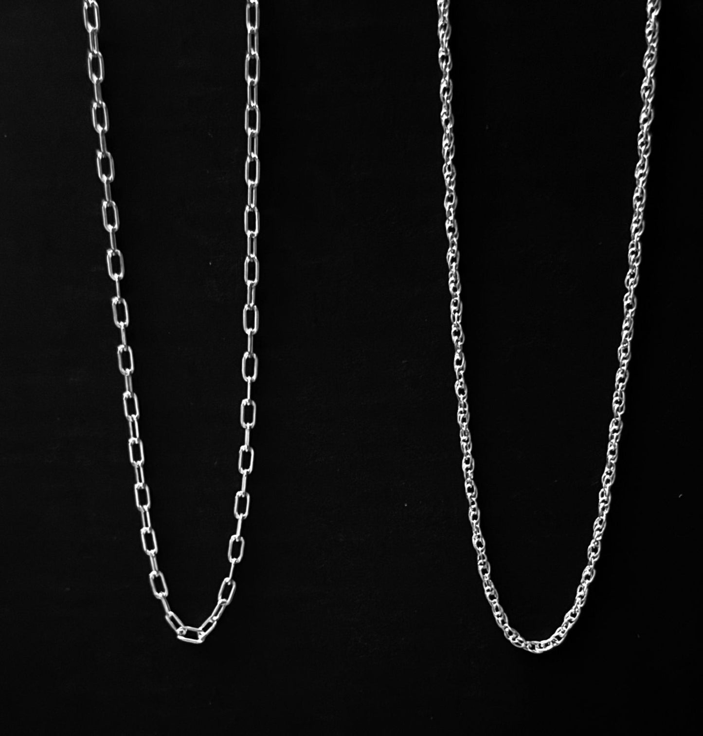 Set collares Puzzle con inicial personalizado en plata