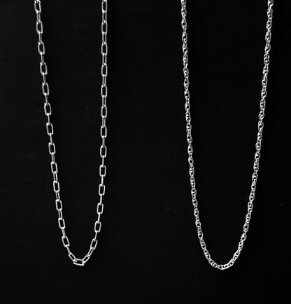 Set collares Puzzle con inicial personalizado en plata