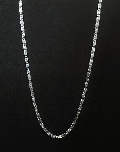 Rectangular large color + women's chain 50cm