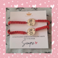 Set pulseras parejas tu y yo plata 950 (Grabado de Iniciales)
