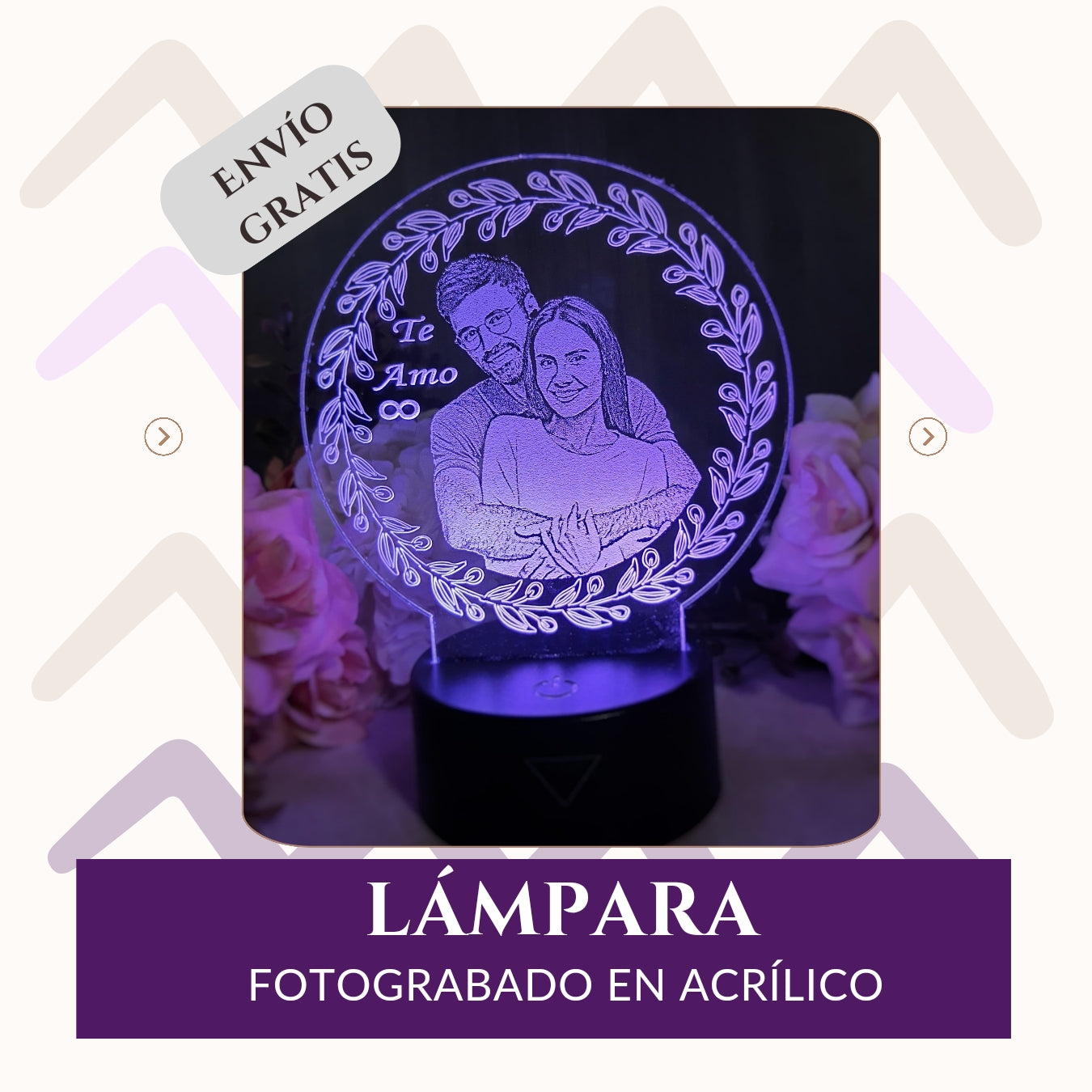 Lámpara Led VERONA Personalizada