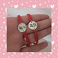 Set pulseras parejas tu y yo plata 950 (Grabado de Iniciales)