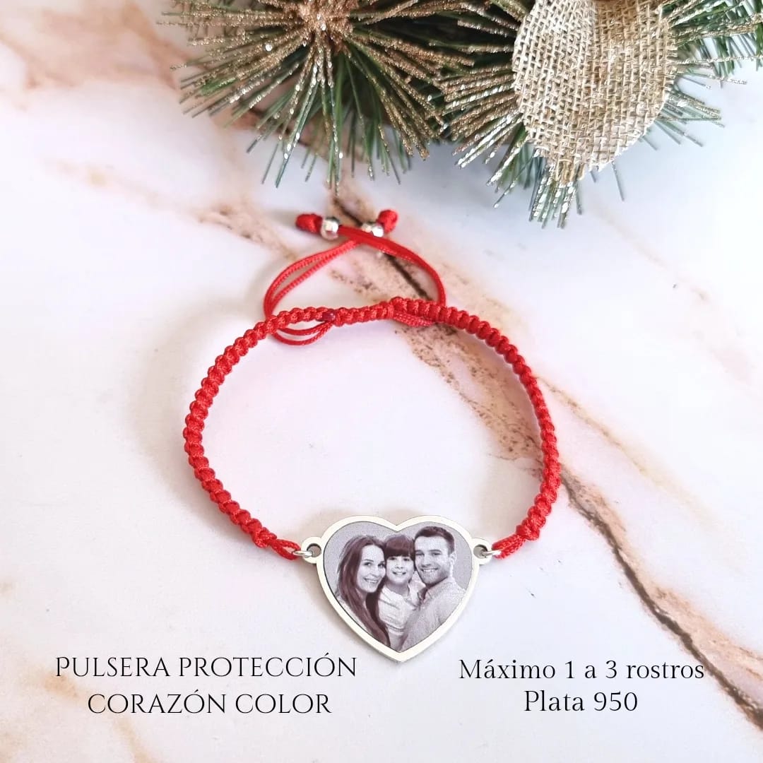 Pulsera Protección Corazón B/N