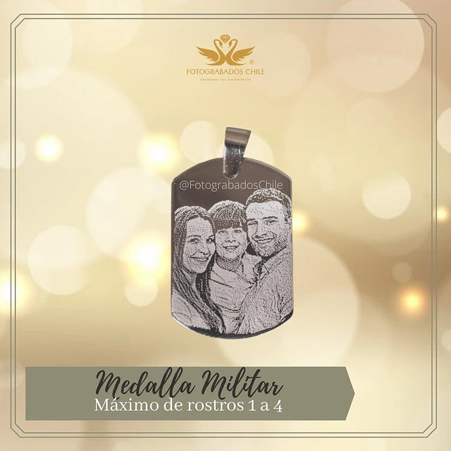 Placa militar 1 a 4 rostros