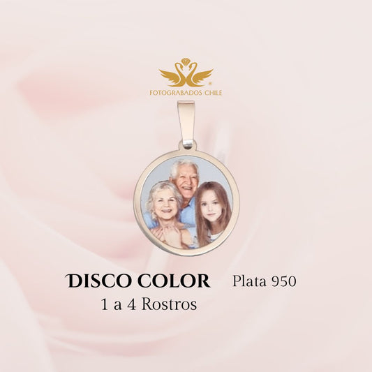 Disco a color 1 a 4 rostros