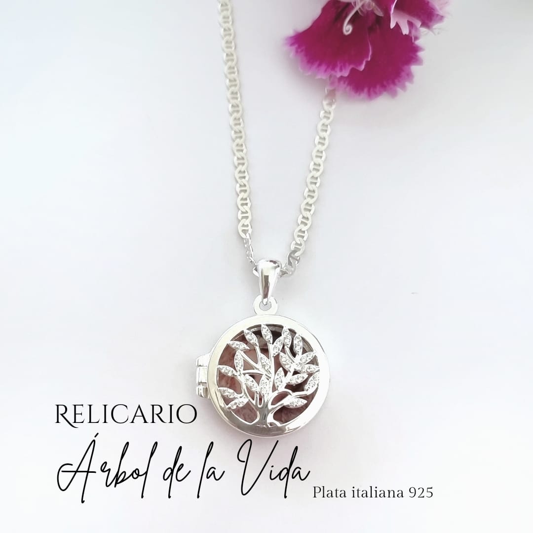 Relicario Árbol de la Vida plata 925