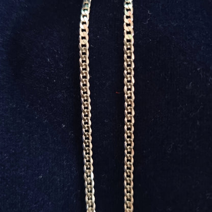 Medallón Milán con cadena delgada 60cm
